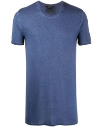 blaues T-Shirt mit einem Rundhalsausschnitt von Avant Toi