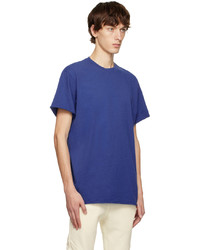 blaues T-Shirt mit einem Rundhalsausschnitt von John Elliott