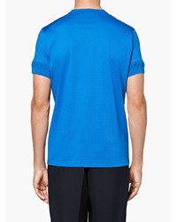 blaues T-Shirt mit einem Rundhalsausschnitt von Mackintosh 0003