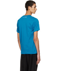 blaues T-Shirt mit einem Rundhalsausschnitt von Comme Des Garcons SHIRT