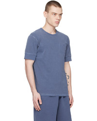 blaues T-Shirt mit einem Rundhalsausschnitt von Nigel Cabourn