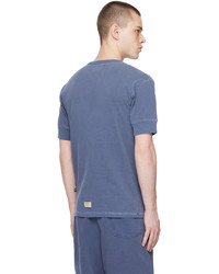 blaues T-Shirt mit einem Rundhalsausschnitt von Nigel Cabourn