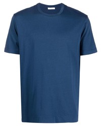 blaues T-Shirt mit einem Rundhalsausschnitt von Boglioli