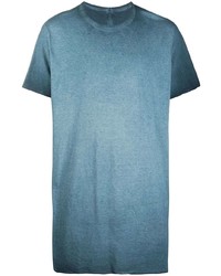 blaues T-Shirt mit einem Rundhalsausschnitt von Boris Bidjan Saberi