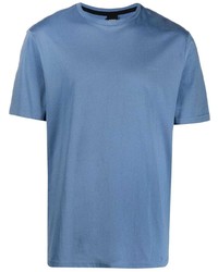 blaues T-Shirt mit einem Rundhalsausschnitt von BOSS HUGO BOSS