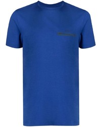 blaues T-Shirt mit einem Rundhalsausschnitt von BOSS HUGO BOSS