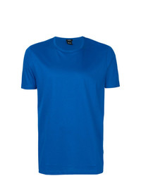 blaues T-Shirt mit einem Rundhalsausschnitt von BOSS HUGO BOSS