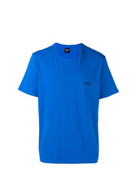 blaues T-Shirt mit einem Rundhalsausschnitt von BOSS HUGO BOSS