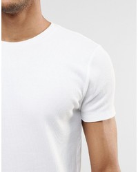 blaues T-Shirt mit einem Rundhalsausschnitt von Asos