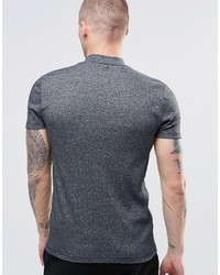 blaues T-Shirt mit einem Rundhalsausschnitt von Asos