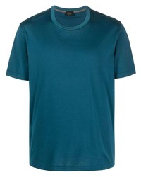 blaues T-Shirt mit einem Rundhalsausschnitt von Brioni