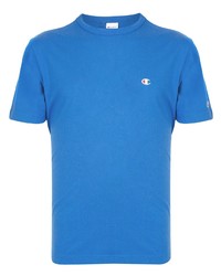 blaues T-Shirt mit einem Rundhalsausschnitt von Champion