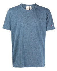 blaues T-Shirt mit einem Rundhalsausschnitt von Champion
