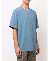 blaues T-Shirt mit einem Rundhalsausschnitt von Carhartt WIP