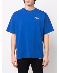 blaues T-Shirt mit einem Rundhalsausschnitt von Represent