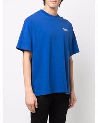 blaues T-Shirt mit einem Rundhalsausschnitt von Represent