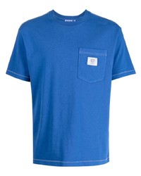 blaues T-Shirt mit einem Rundhalsausschnitt von Chocoolate