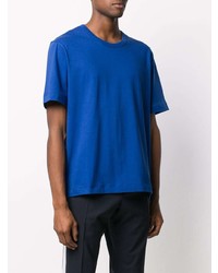 blaues T-Shirt mit einem Rundhalsausschnitt von Joseph