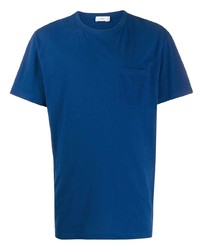 blaues T-Shirt mit einem Rundhalsausschnitt von Closed