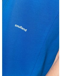 blaues T-Shirt mit einem Rundhalsausschnitt von Soulland
