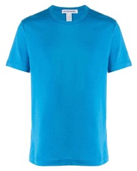 blaues T-Shirt mit einem Rundhalsausschnitt von Comme Des Garcons SHIRT