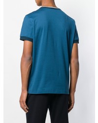 blaues T-Shirt mit einem Rundhalsausschnitt von Bottega Veneta