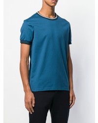 blaues T-Shirt mit einem Rundhalsausschnitt von Bottega Veneta