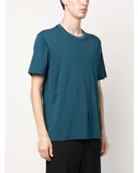 blaues T-Shirt mit einem Rundhalsausschnitt von Brioni