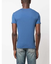 blaues T-Shirt mit einem Rundhalsausschnitt von Tom Ford