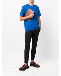 blaues T-Shirt mit einem Rundhalsausschnitt von Bottega Veneta