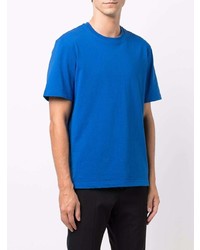 blaues T-Shirt mit einem Rundhalsausschnitt von Bottega Veneta