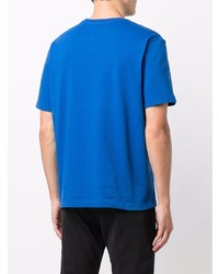 blaues T-Shirt mit einem Rundhalsausschnitt von Bottega Veneta