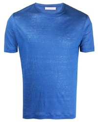 blaues T-Shirt mit einem Rundhalsausschnitt von Cruciani