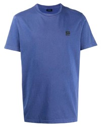 blaues T-Shirt mit einem Rundhalsausschnitt von Diesel