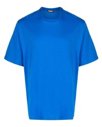 blaues T-Shirt mit einem Rundhalsausschnitt von DSQUARED2