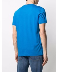 blaues T-Shirt mit einem Rundhalsausschnitt von Diesel