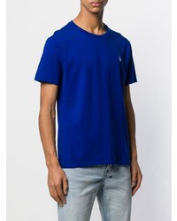 blaues T-Shirt mit einem Rundhalsausschnitt von Polo Ralph Lauren