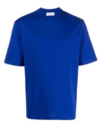 blaues T-Shirt mit einem Rundhalsausschnitt von Ferragamo