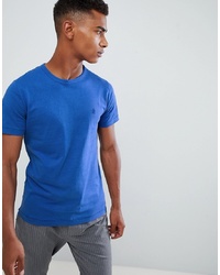 blaues T-Shirt mit einem Rundhalsausschnitt von French Connection
