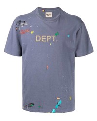 blaues T-Shirt mit einem Rundhalsausschnitt von GALLERY DEPT.