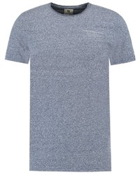 blaues T-Shirt mit einem Rundhalsausschnitt von GARCIA