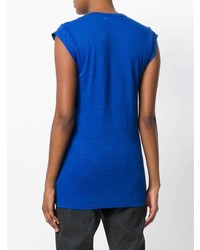 blaues T-Shirt mit einem Rundhalsausschnitt von Isabel Marant Etoile