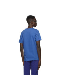 blaues T-Shirt mit einem Rundhalsausschnitt von SSENSE WORKS