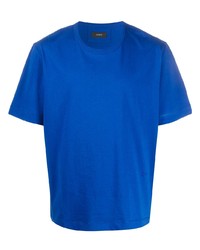 blaues T-Shirt mit einem Rundhalsausschnitt von Joseph