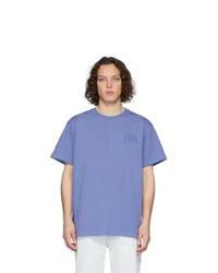blaues T-Shirt mit einem Rundhalsausschnitt von JW Anderson