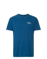 blaues T-Shirt mit einem Rundhalsausschnitt von Kent & Curwen