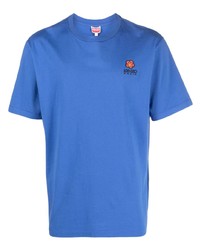 blaues T-Shirt mit einem Rundhalsausschnitt von Kenzo