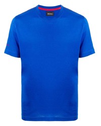 blaues T-Shirt mit einem Rundhalsausschnitt von Kiton