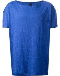 blaues T-Shirt mit einem Rundhalsausschnitt von Labour Of Love