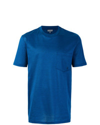 blaues T-Shirt mit einem Rundhalsausschnitt von Lanvin